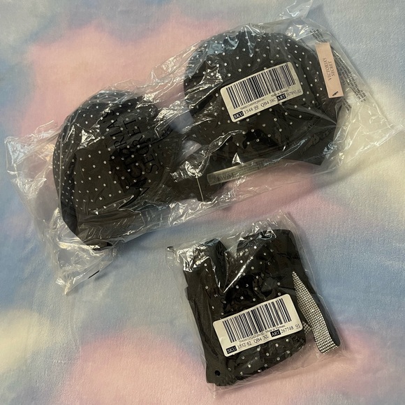 NEW X-LARGE VICTORIA'S SECRET SWIM Shine Strap Bombshell  SET PLUS FREE TOWEL - Picture 13 of 15